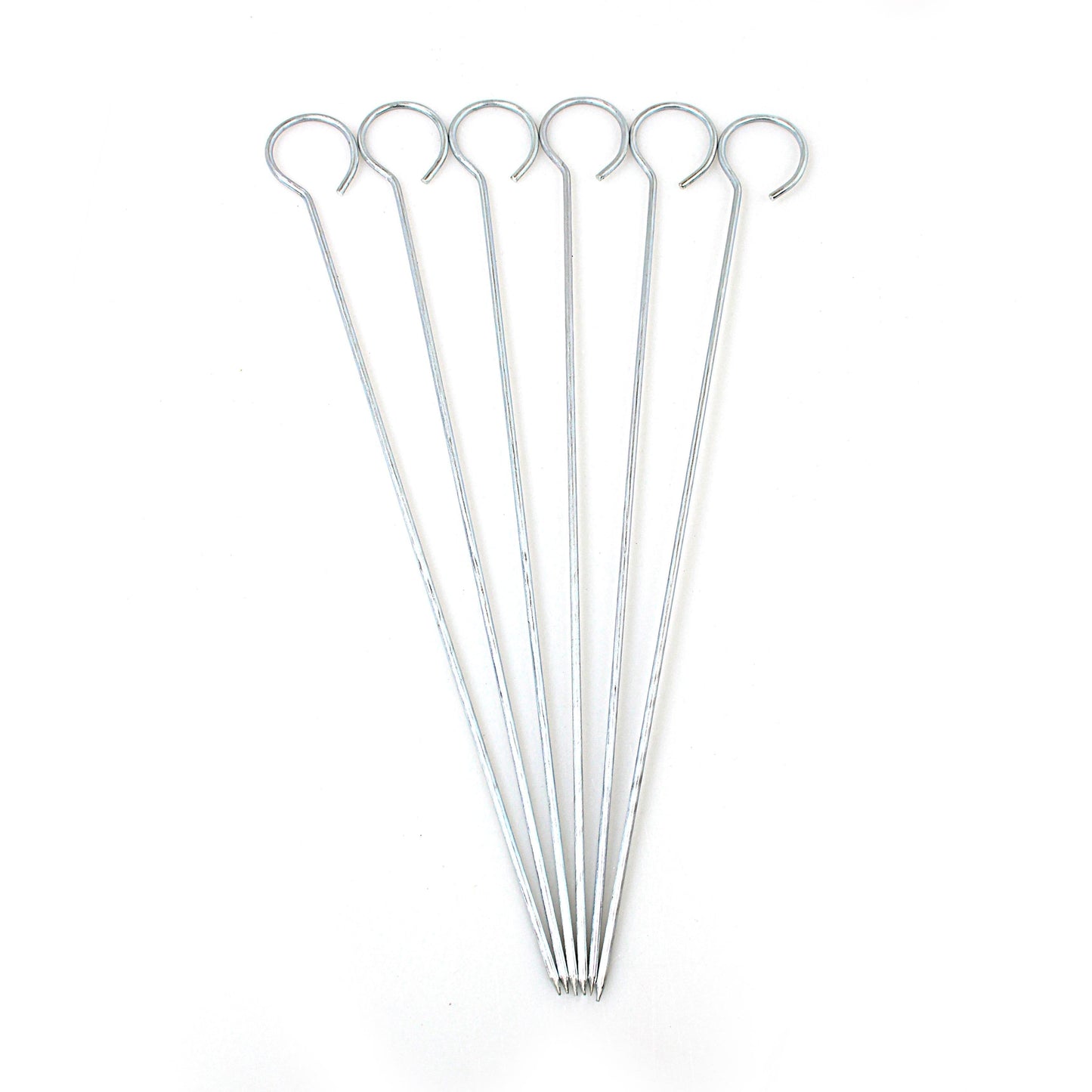 Metal BBQ Skewers Kebab Sticks 25cm Pack of 6 3481
