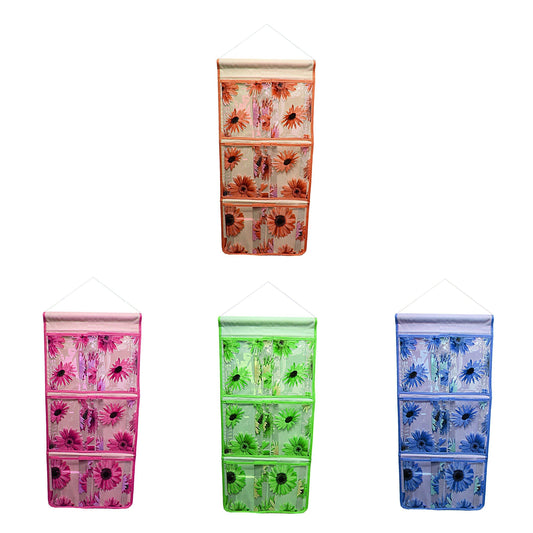 Bathroom Plastic Hanging Sectioned Storage Caddy Assorted Colours