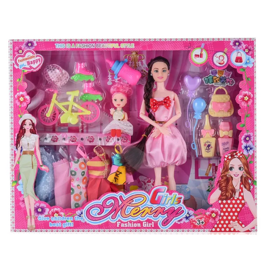 Beauty Princess Mummy & Baby Doll Set with Outfits & Accessories