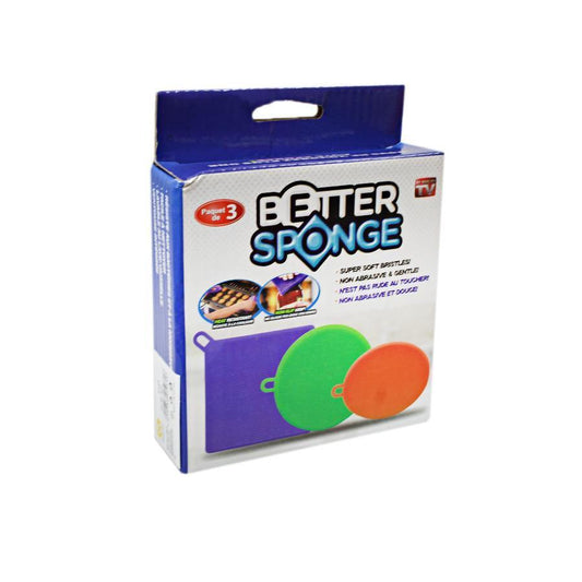 Hot Better Silicone Dishwashing Sponge Pack of 3 5031