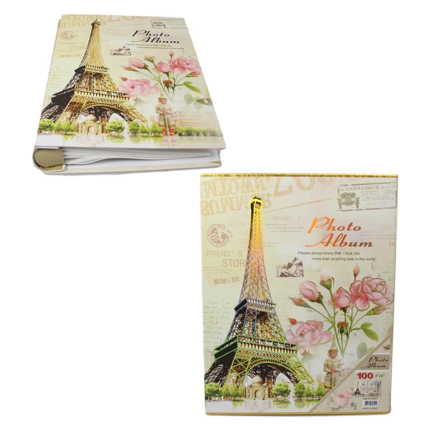 Paris Vintage Memories Wedding Birthday Photograph Album 100 4x6''  5528