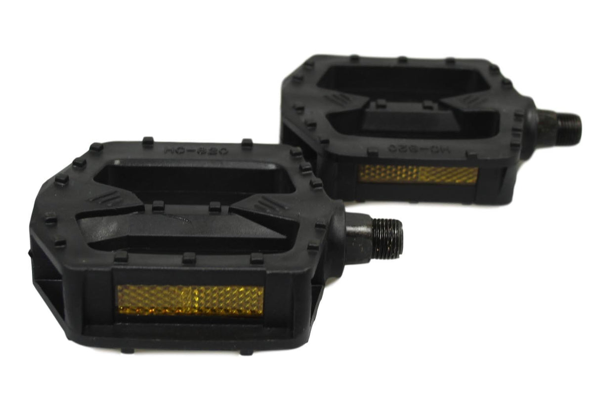 Bicycle Bike Pedals With Reflective Part 11Cm Black