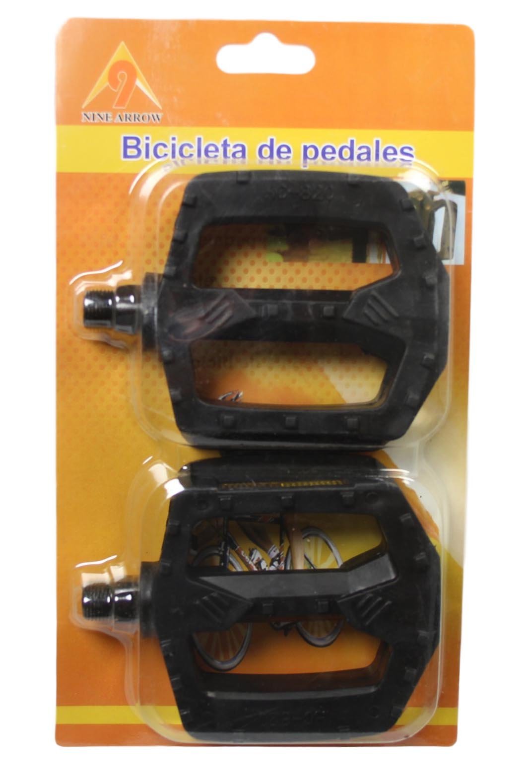 Bicycle Bike Pedals With Reflective Part 11Cm Black