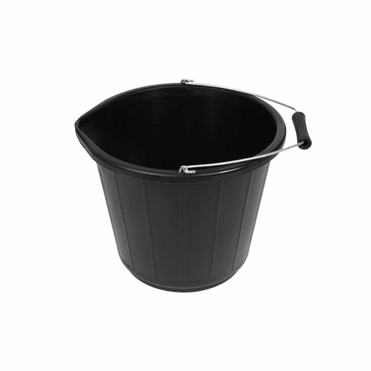 Black Indoor Outdoor Multi Purpose Bucket 32cm x 26cm LL5015