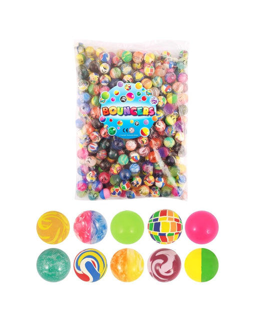 250 Pack Kids Bouncy Balls Fun Party Time Pinata Jet Balls Assorted Colour 2.5cm T27100