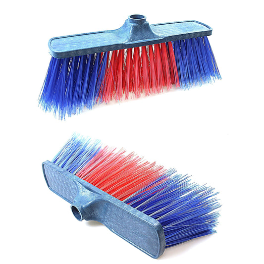 Plastic Bristle Cleaning Brush Head Two Tone Assorted Colours