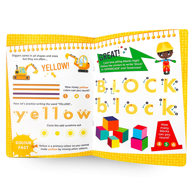 Construction Wipe Clean Deluxe Activity Book