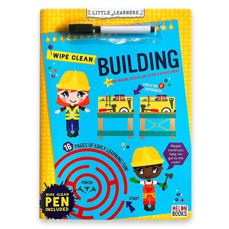 Construction Wipe Clean Deluxe Activity Book