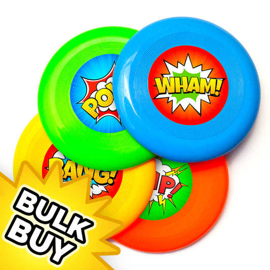 Superhero Mini Frisbees x48 (BULK BUY)