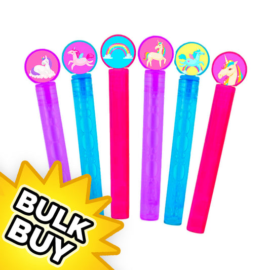 Unicorn Bubble Tubes x 72 ( BULK BUY )