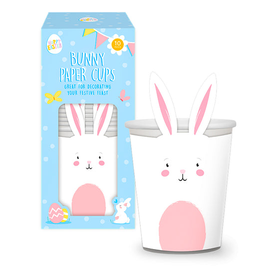 Easter Bunny Paper Cups 10 Pack