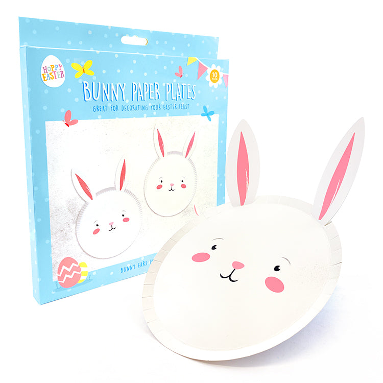 Easter Bunny Paper Plates 10 Pack