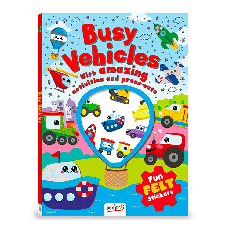Busy Vehicles Super Press Out Activity Book