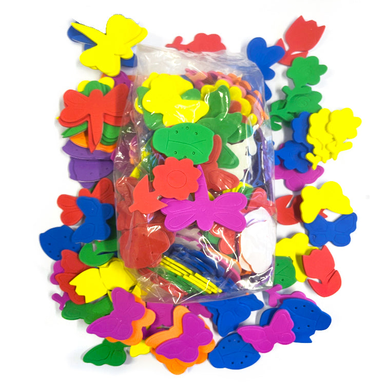 Bugs And Flowers Jumbo Foam Stickers Mega Bag ( Approx 150 Stickers )