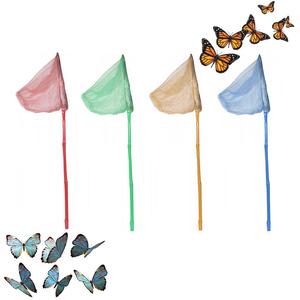 Fishing Net Mesh Insect Butterfly Catcher Landing Net Long Handle River Sea Pool 1.10M Assorted Colours 1374240