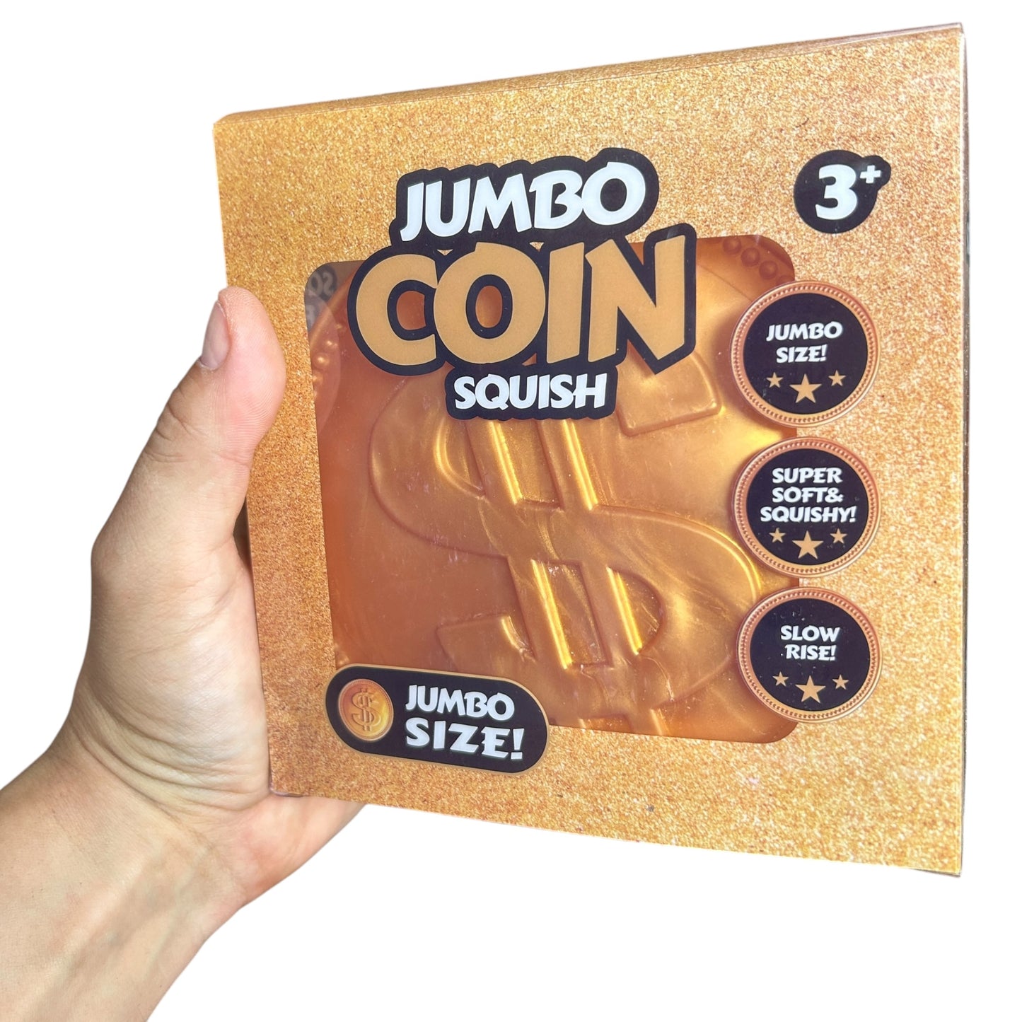 XXL Jumbo Gold Coin Squishy Fidget VIRAL SUPER RARE Sensory Squish Toy