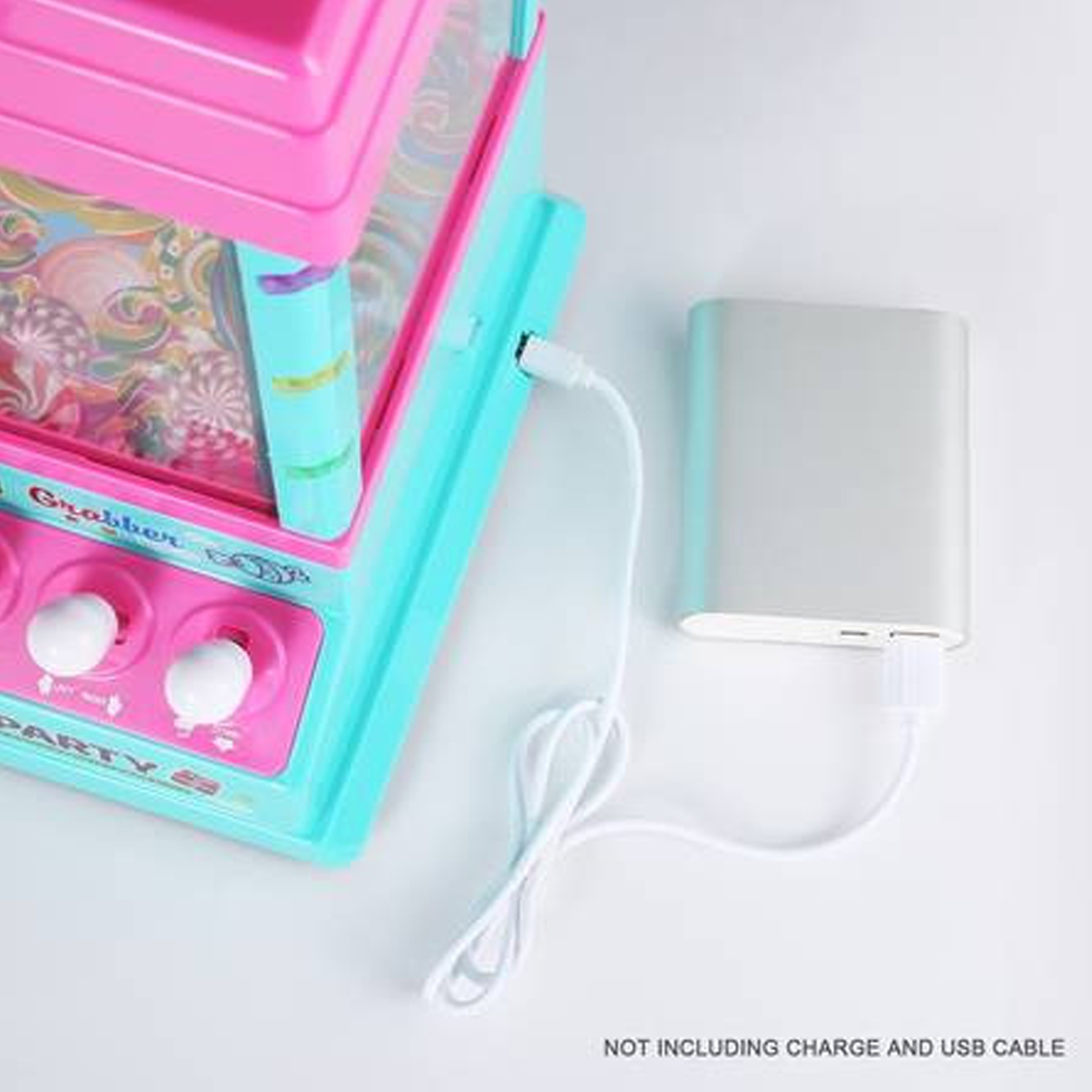Mini Candy Grabber Claw Machine Pink Vending Arcade Game