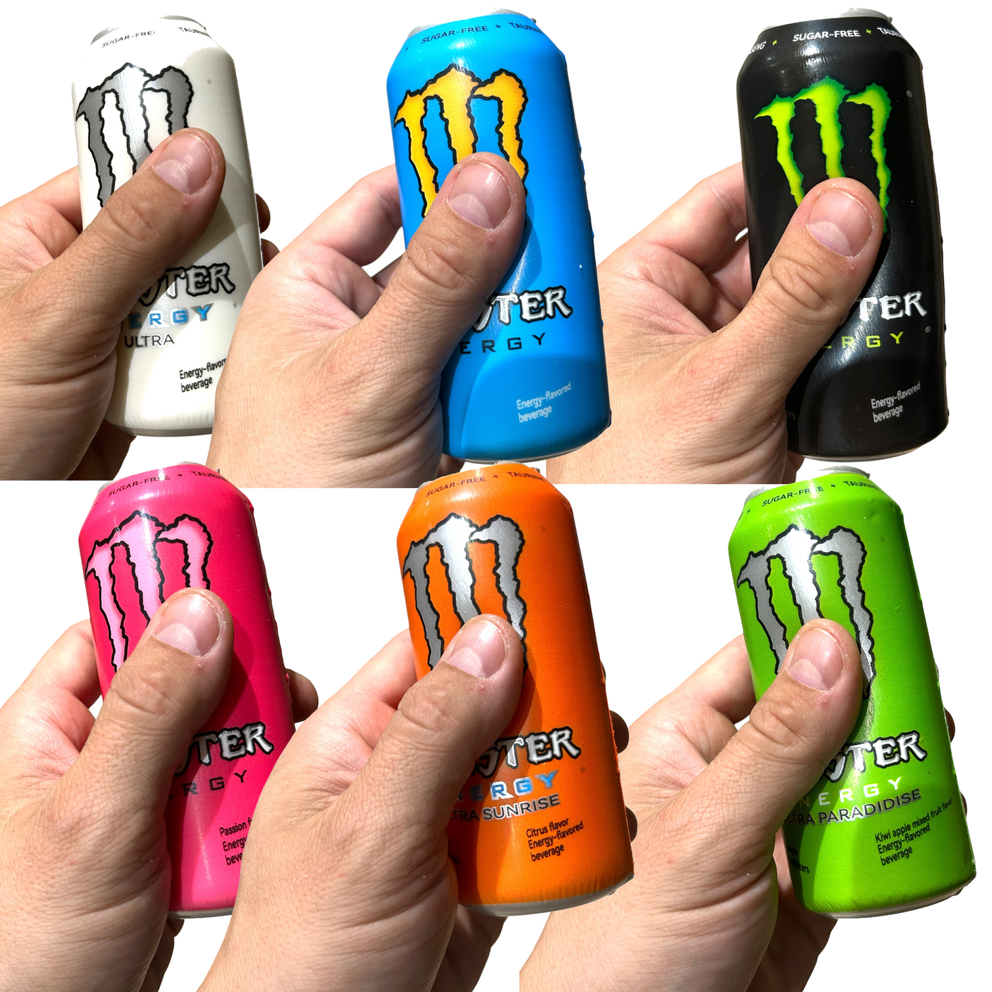 LIMITED EDITION Monster Style Can Squishy Fidget Slow Rising Sensory Squish Toy - 6 Colours