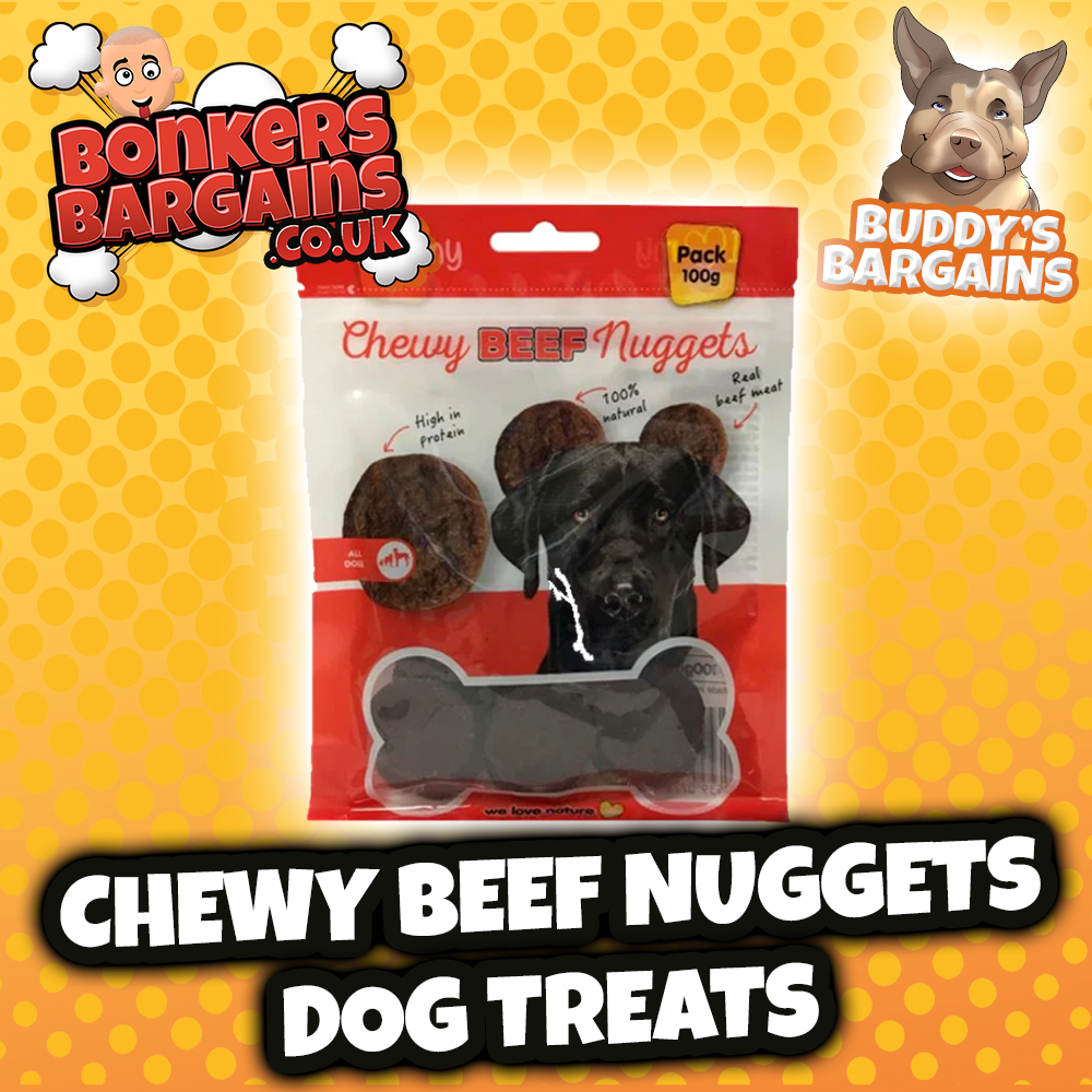 Pet Dog Treats Beef Nuggets 100g 77817 (Parcel Rate)