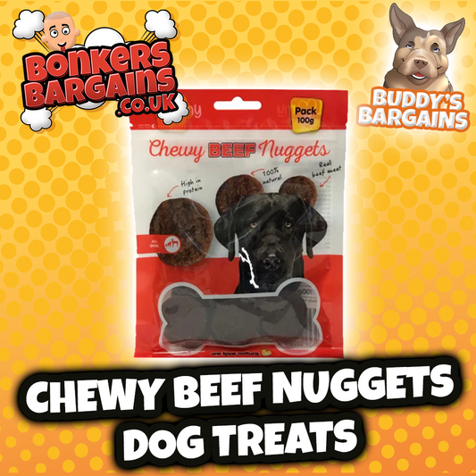 Pet Dog Treats Beef Nuggets 100g 77817 (Parcel Rate)