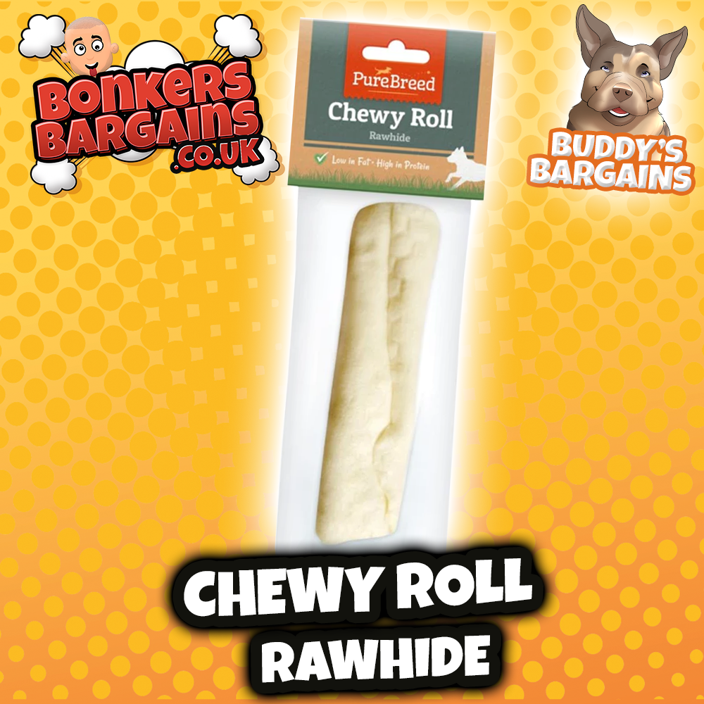 Dog Treats Rawhide Chewy Roll 311978 (Parcel Rate)