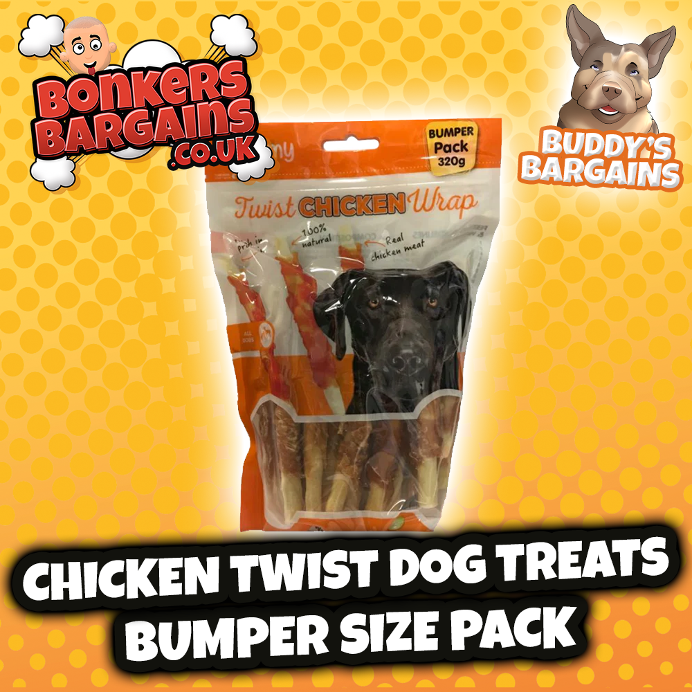 Pet Dog Treats Chicken Twist 320g 77121 (Parcel Rate)