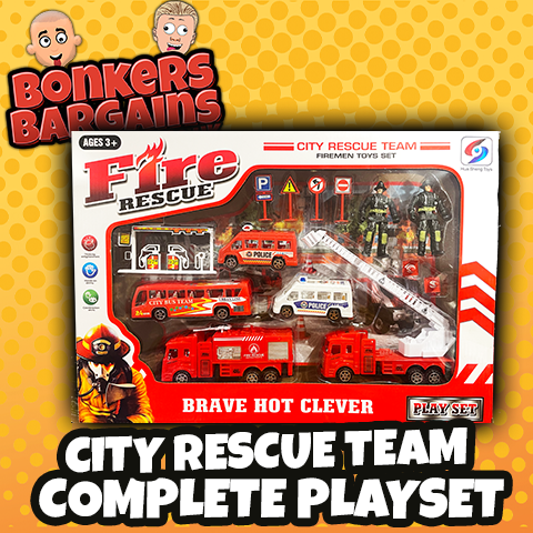 City Rescue Team Complete Play Set