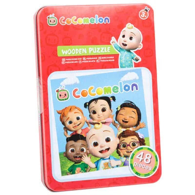 Cocomelon Puzzle Tin - 48 Piece Wooden Jigsaw Puzzle