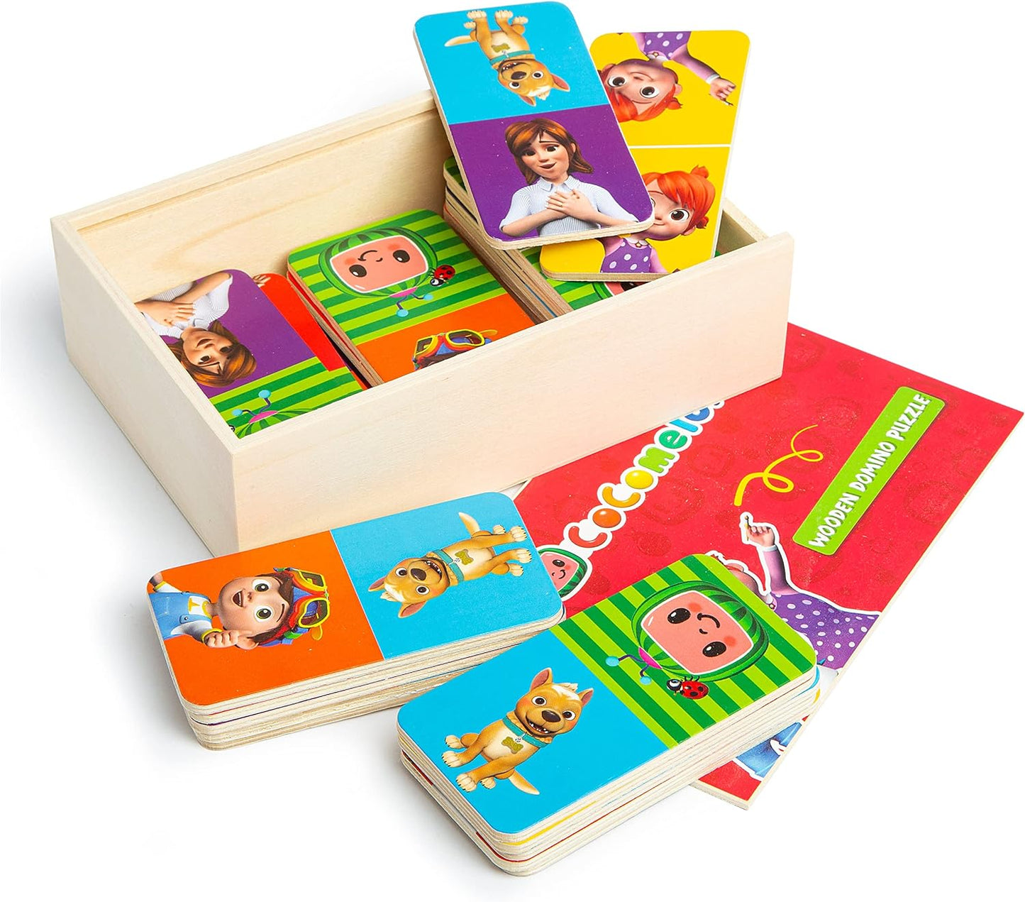 CoComelon Wooden Domino Puzzle