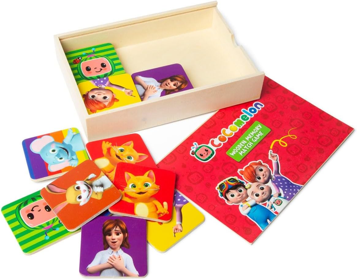 CoComelon Wooden Memory Match Game