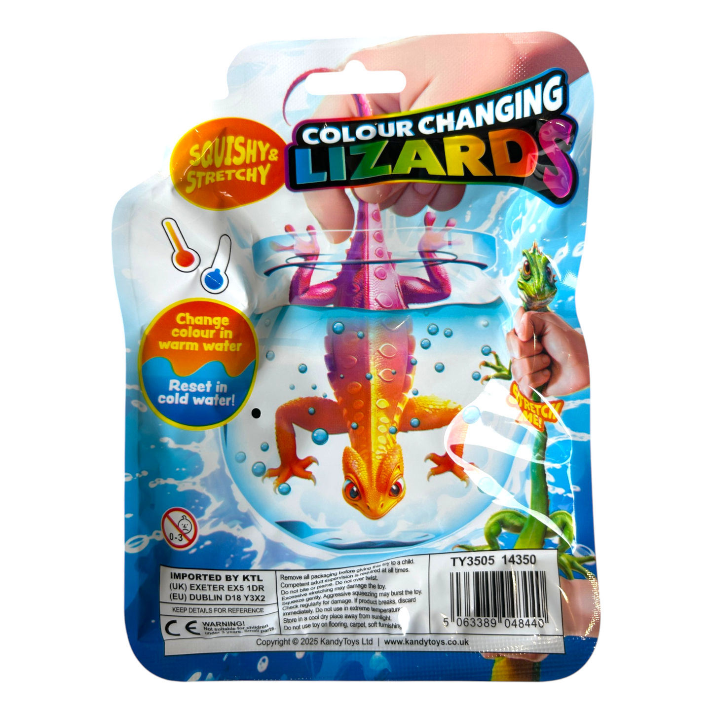 Colour Changing Lizards Squishy Sensory Fidget Toy - 4 to Collect