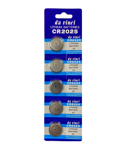 Lithium 3V Cell Coin Battery CR2025 Pack of 5 CR2025DV