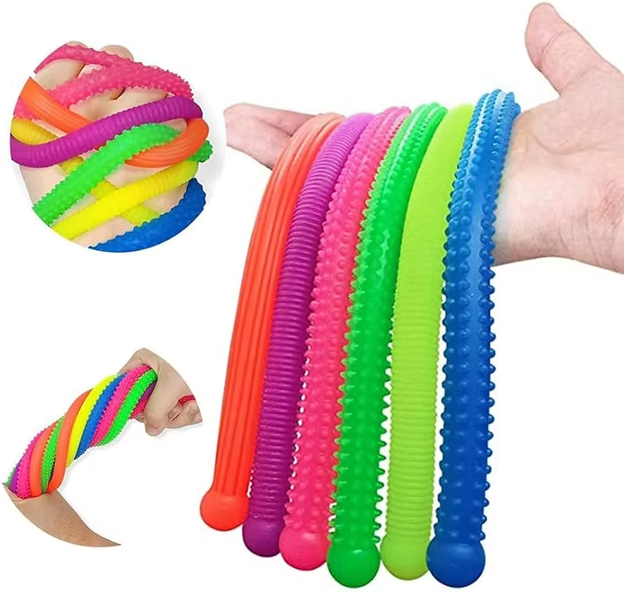 Crazy Stretchy String Noodles Toy 30cm Assorted Colours