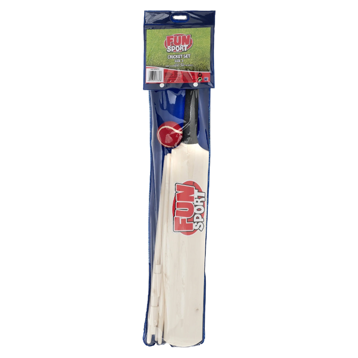 Complete Cricket Set - Bat, Ball and Wickets - Size 3