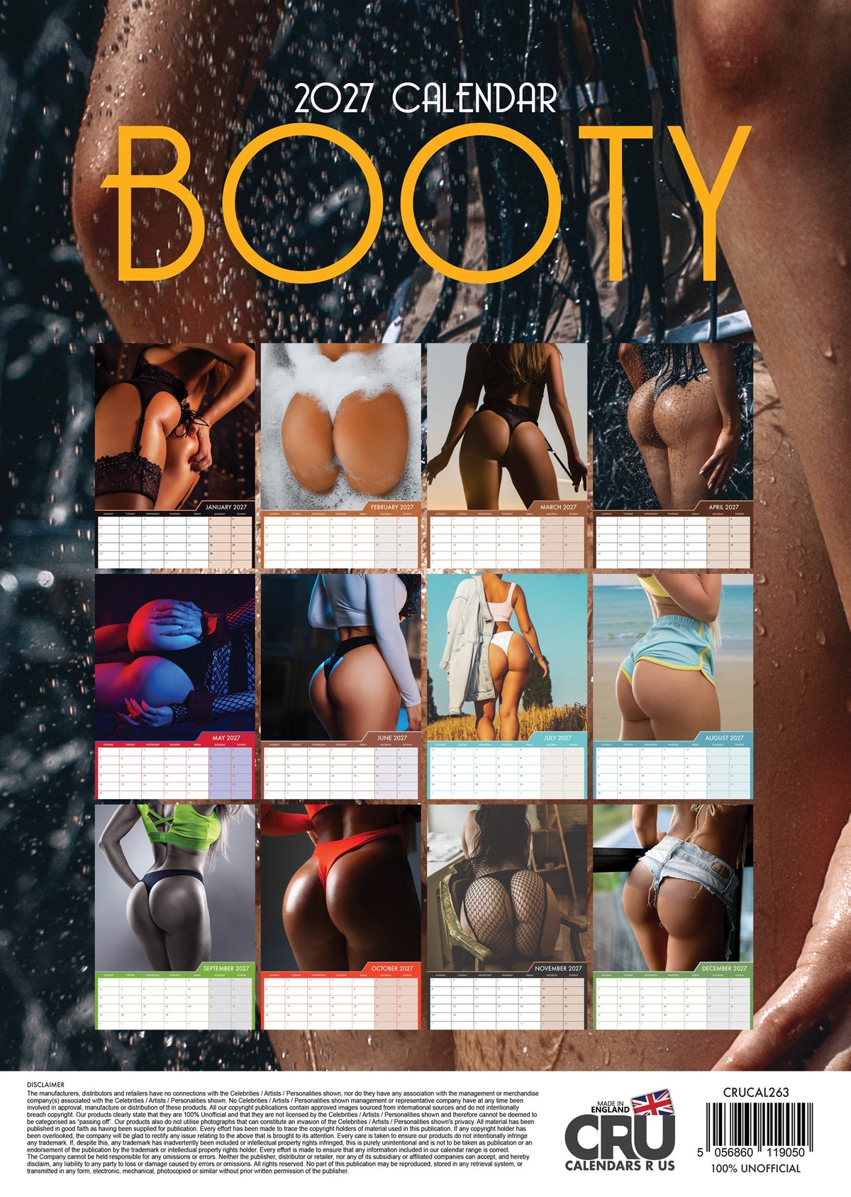 Booty - A3 Calendar 2027