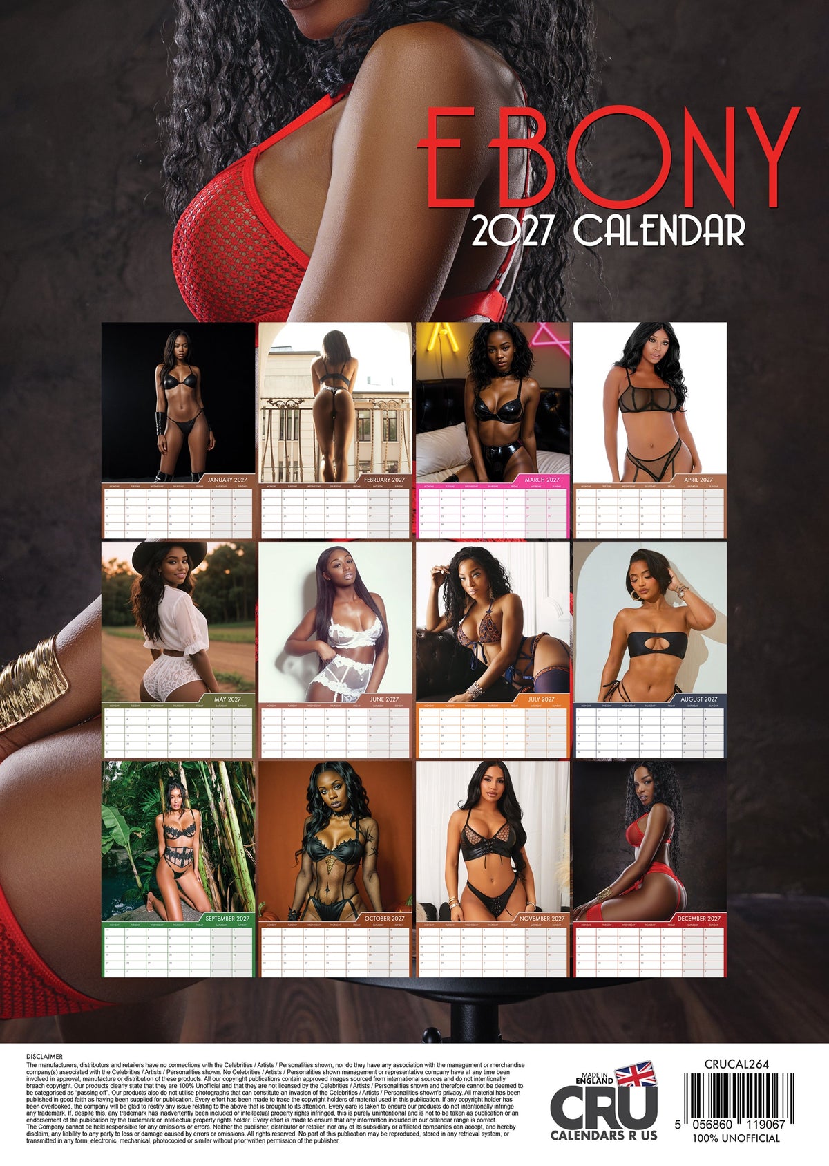 Ebony - A3 Calendar 2027