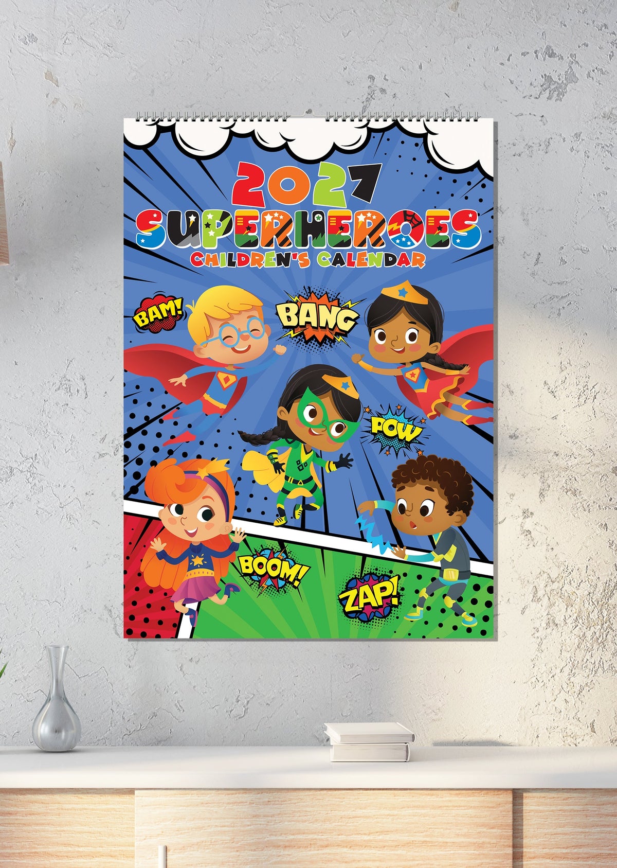 Superheroes - A3 Calendar 2027
