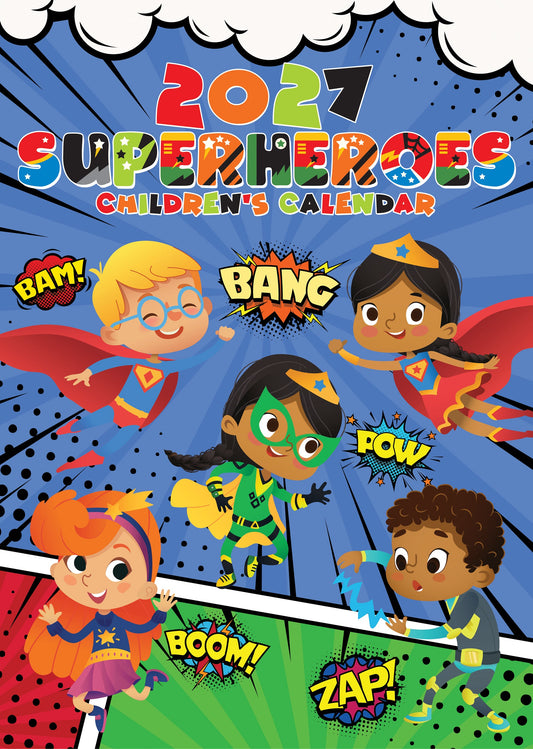 Superheroes - A3 Calendar 2027