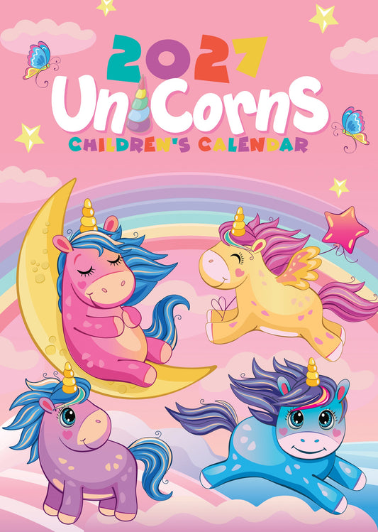 Unicorns - A3 Calendar 2027