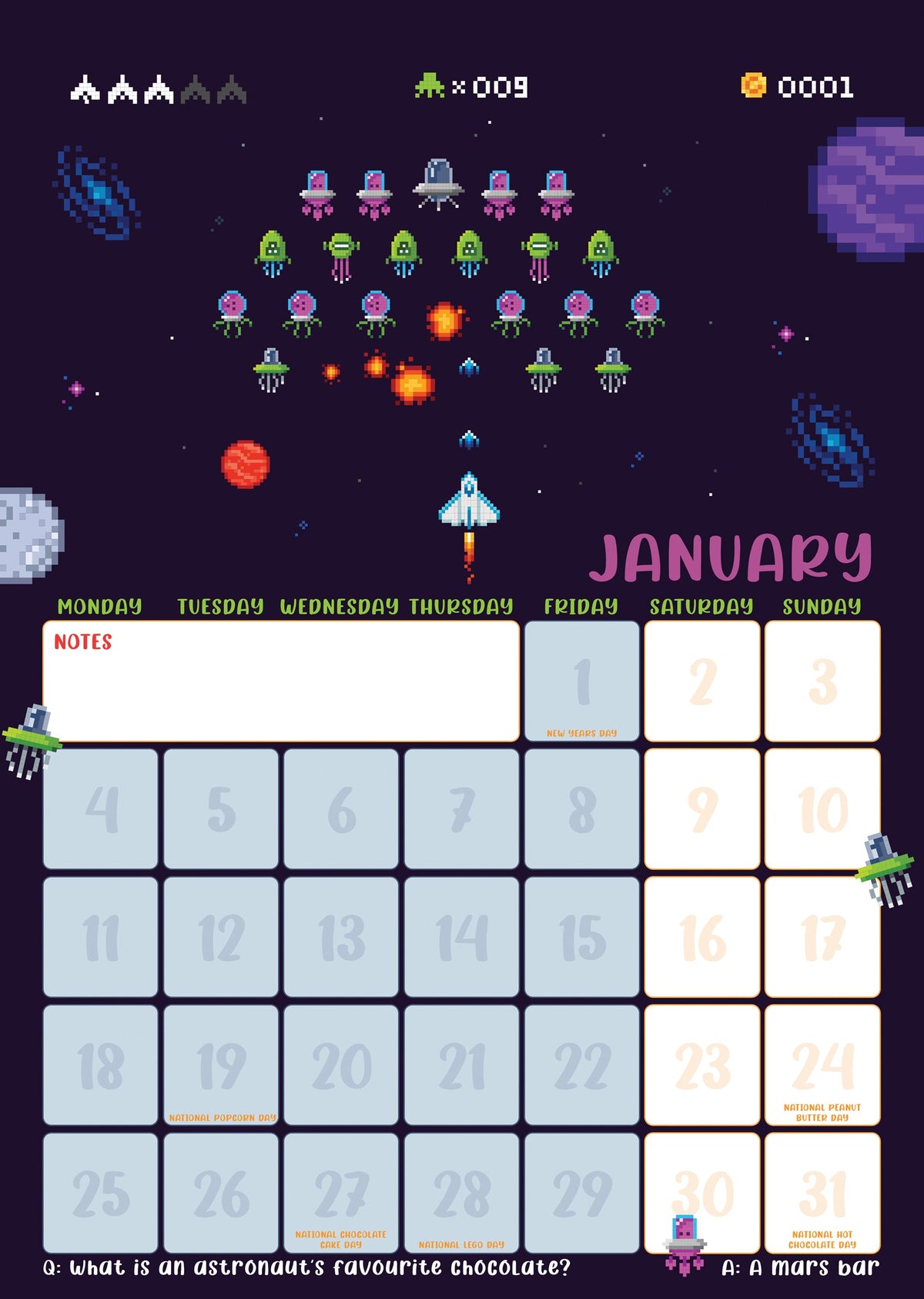 Gaming - A3 Calendar 2027