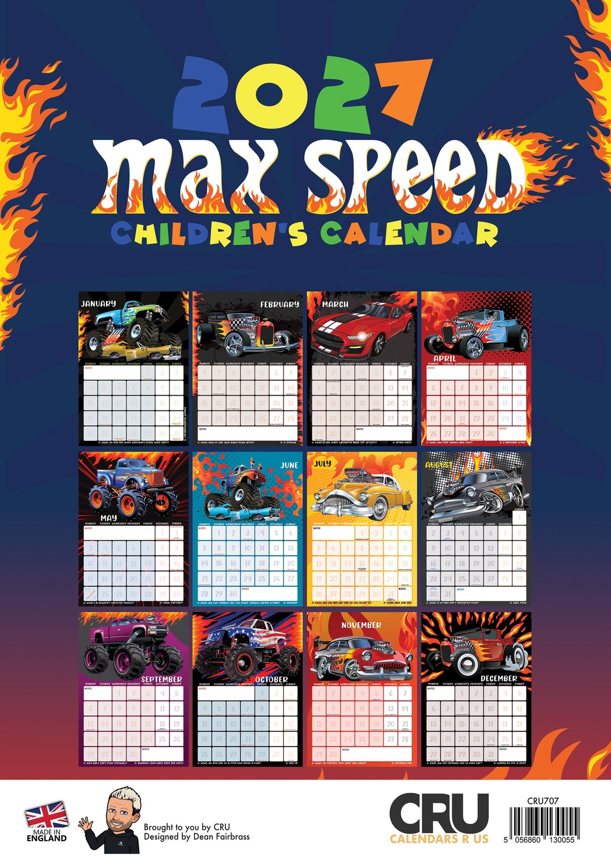 Max Speed - A3 Calendar 2027