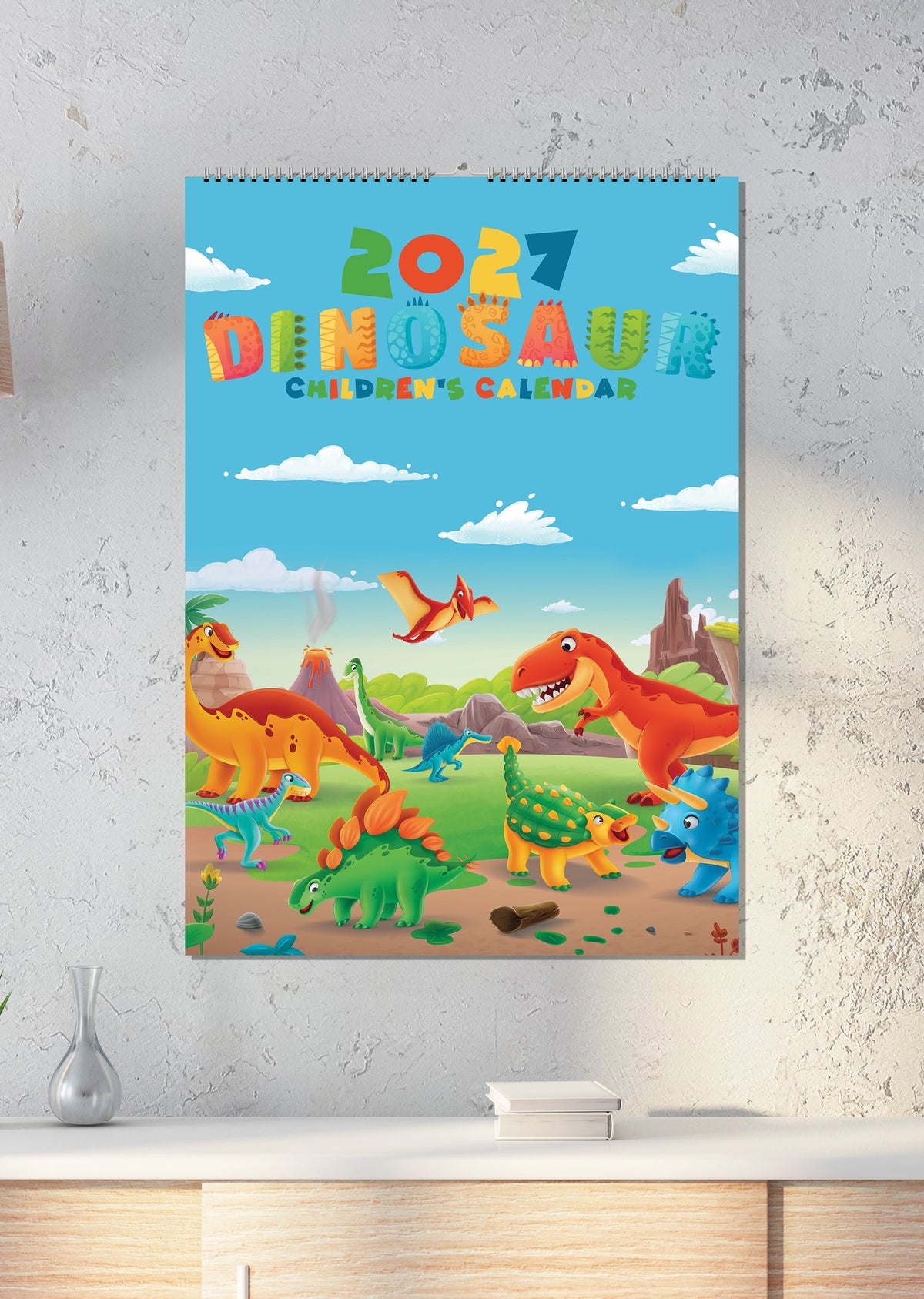 Dinosaurs - A3 Calendar 2027