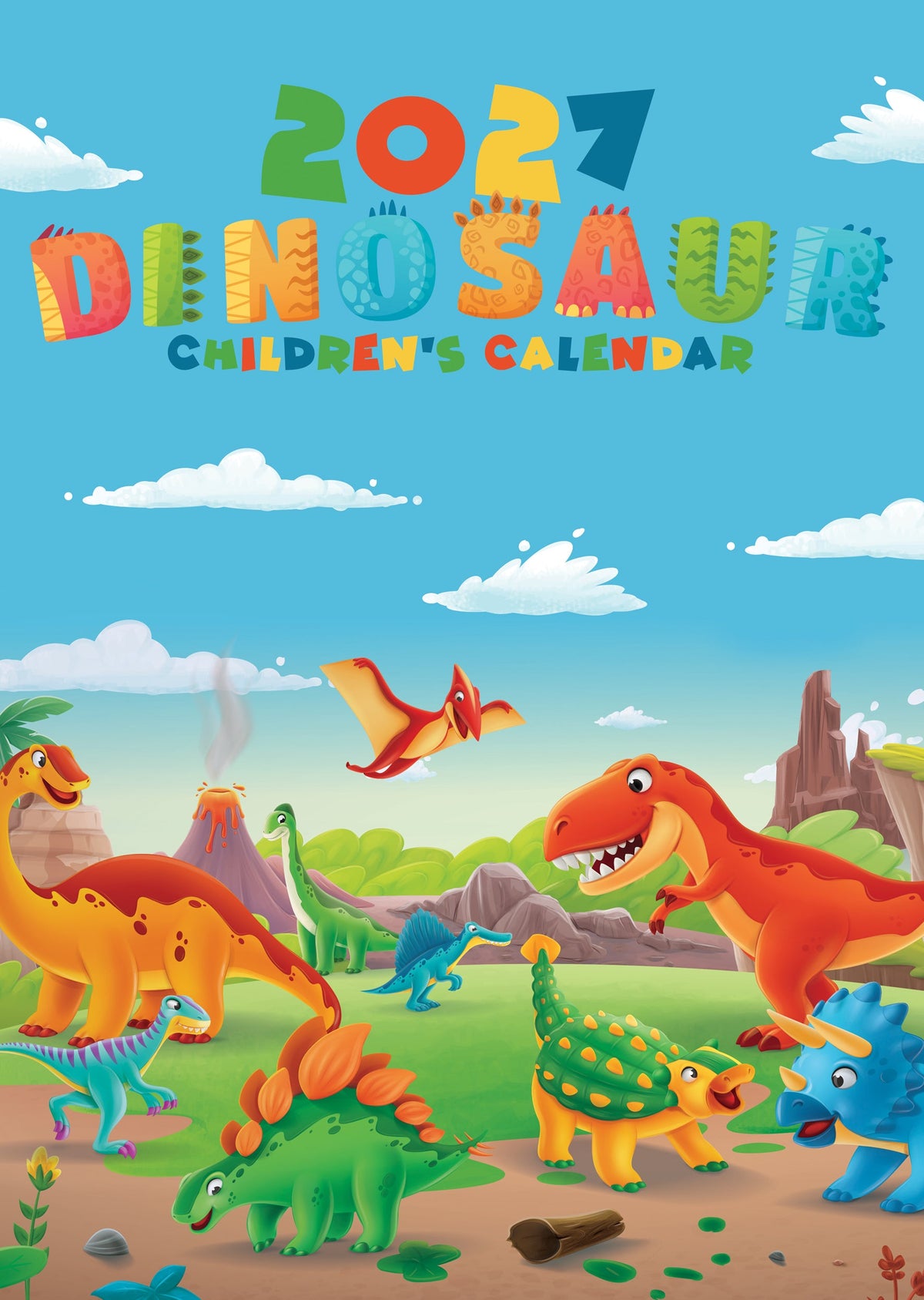 Dinosaurs - A3 Calendar 2027