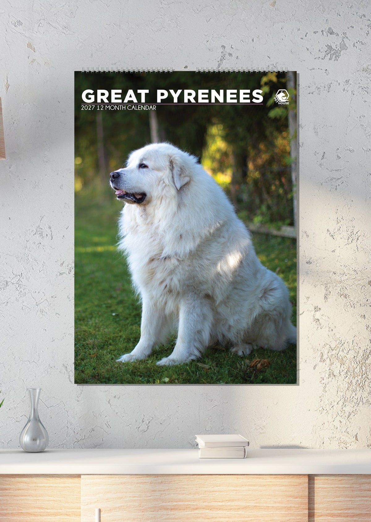 Great Pyrenees - A3 Calendar 2027