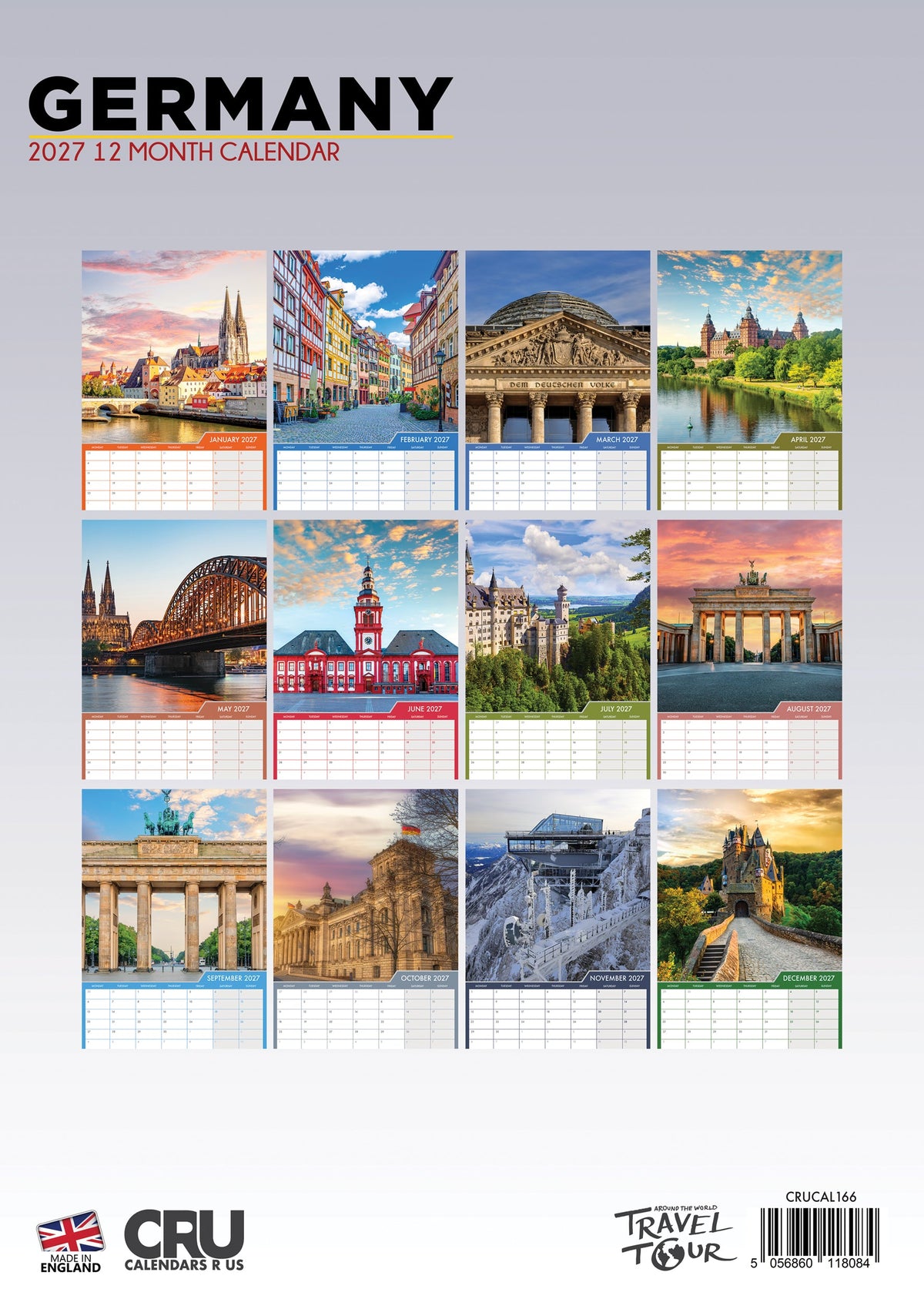 Germany - A3 Calendar 2027