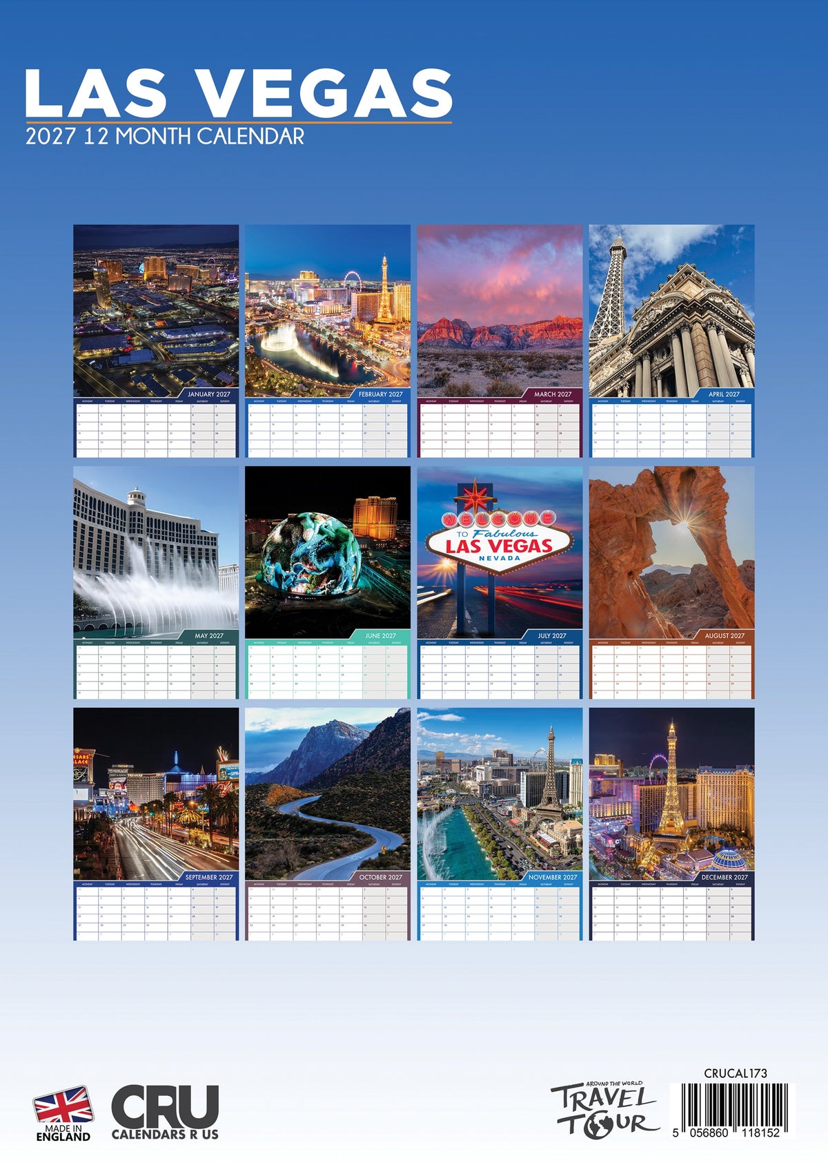 Las Vegas - A3 Calendar 2027