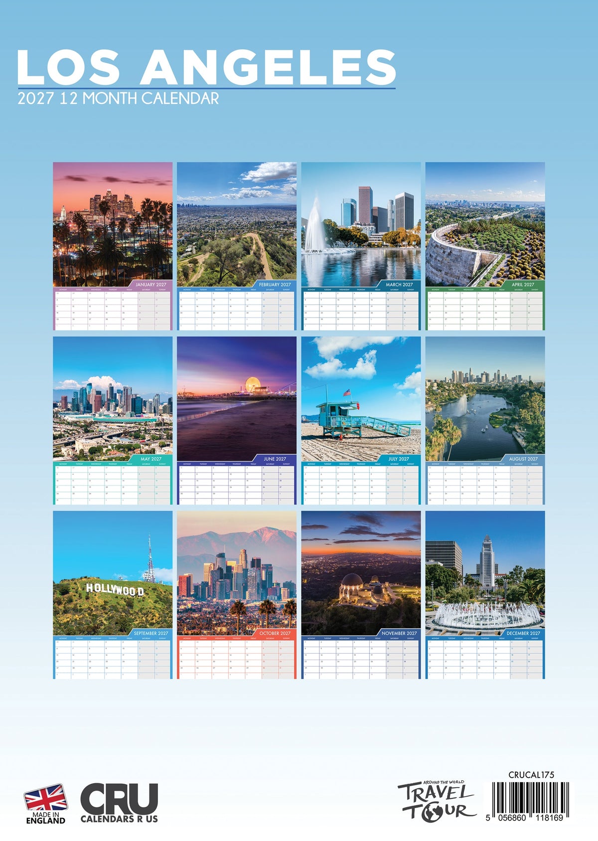 Los Angeles - A3 Calendar 2027