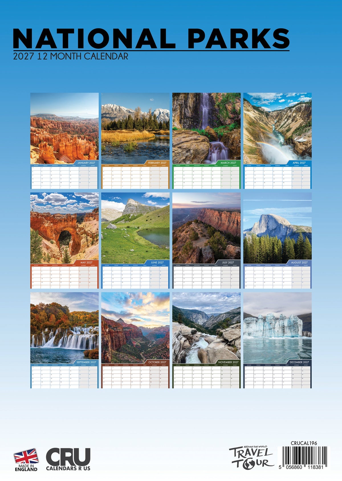 National Parks - A3 Calendar 2027