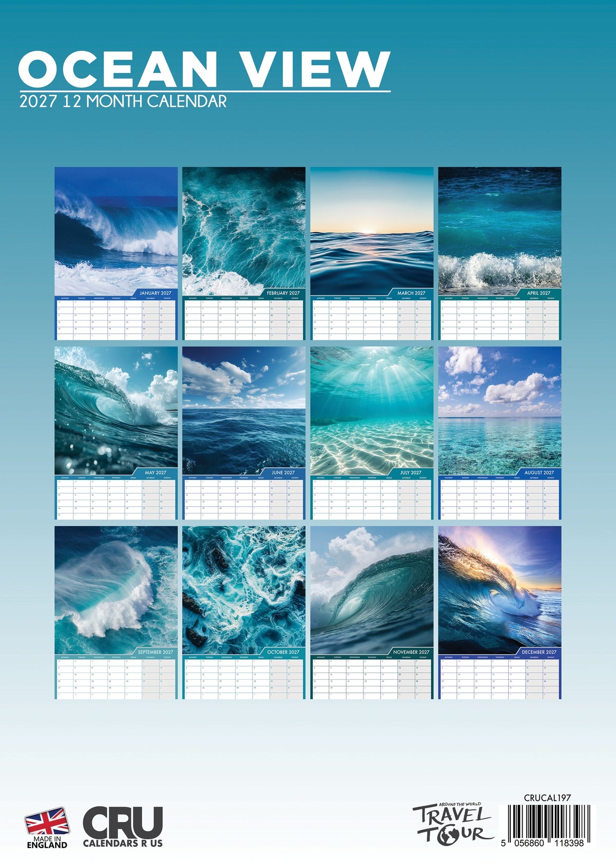 Ocean View - A3 Calendar 2027