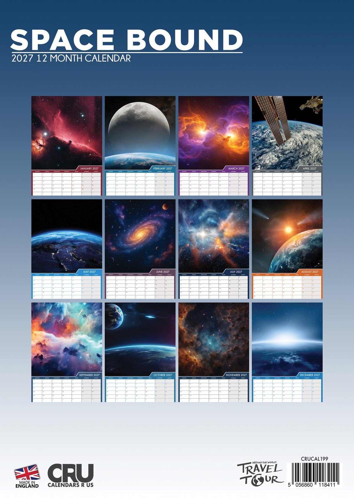 Space Bound - A3 Calendar 2027